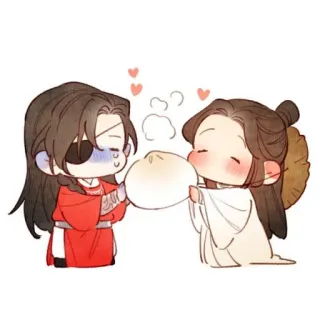 🥰 Чиби, Милый, Аниме, Романтика, Мультфильм whatsapp sticker