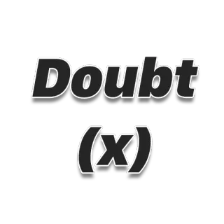 😑 Doubt (x) doubt, question, unsure, uncertainty, confusion telegram sticker