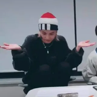 🤷 人, 困惑, 耸肩, 亚洲人, k-pop, 毛衣 telegram sticker