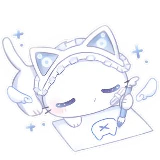 🎨 고양이, 애니메이션, 귀여운, 카와이, 일러스트 telegram sticker