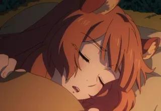 😴 Raphtalia Rising of the Shield Hero Anime, Dormire, Raphtalia, Rising of the Shield Hero, Tanuki telegram sticker