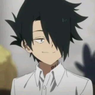 🧡 Ray The Promised Neverland Аниме, Манга, Рэй, The Promised Neverland, Мультяшный персонаж, Мальчик telegram sticker