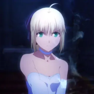💙 Saber Fate/stay night anime, personaje, sable, fate, fate/stay night, caballero telegram sticker