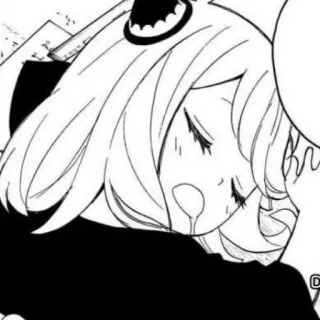 🥁 Anya Forger Spy x Family 动漫, 漫画, 角色, 间谍过家家, 阿尼亚·福杰, 可爱, 困 whatsapp sticker