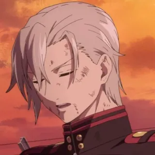 🖇 anime, character, soldier, sad, military, battle, exhausted telegram sticker