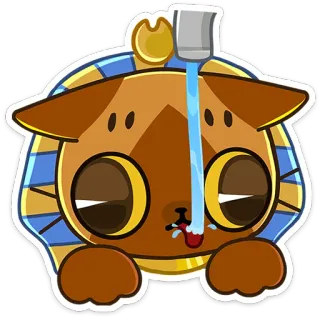 🚰 猫, エジプト, 漫画, ステッカー, 可愛い telegram sticker