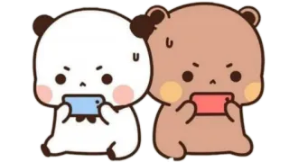 🫖 Panda, Oso, Gaming, Mono, Dibujos animados, Juego móvil telegram sticker