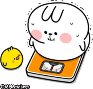 @MHStickers Spoiled Rabbit Plump telegram stickers