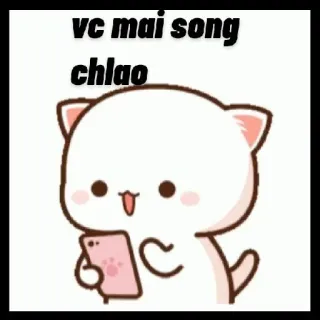 🎧 vc mai song
chlao dibujos animados, gato, teléfono, lindo whatsapp sticker