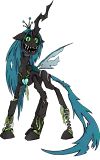 😈 Queen Chrysalis My Little Pony: Friendship is Magic Pônei, Rainha Chrysalis, Vilão, Monstro, MyLittlePony, Fanart whatsapp sticker