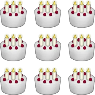 🎂 tarta, velas, postre, cumpleaños, celebración, dulces whatsapp sticker