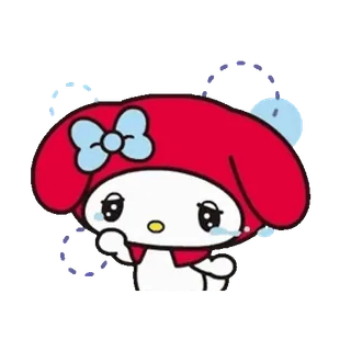 😊 My Melody My Melody, Sanrio, lindo, kawaii, dibujos animados, personaje telegram sticker