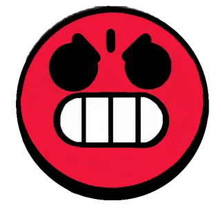 😡 злой, эмодзи, красный, лицо, ворчливый, мультфильм whatsapp sticker