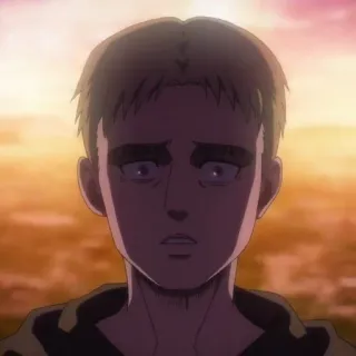 👾 Reiner Braun Attack on Titan アニメ, 進撃の巨人, ライナー, ライナー・ブラウン, キャラクター, 進撃 whatsapp sticker