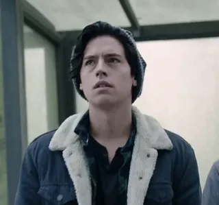 ❄️ Jughead Jones Riverdale Riverdale, Jughead Jones, Cole Sprouse, Drama adolescente, Série de TV, Personagem telegram sticker