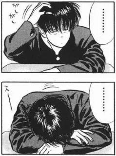 😴 がしがし
ス anime, manga, sad, tired, school telegram sticker