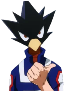 👍 Fumikage Tokoyami My Hero Academia 动漫, 漫画, 鸟, 英雄 telegram sticker