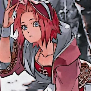 😖 Sakura Haruno Naruto Sakura, Naruto, anime, manga, ninja, pink hair, anime girl telegram sticker