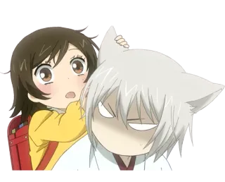😮 Tomoe Kamisama Kiss Anime, Manga, Volpe, Chibi, Kawaii telegram sticker