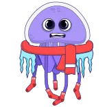 Jellyfish Toni telegram stickers