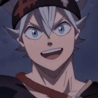 😌 Asta Black Clover Anime, Mangá, Asta, Black Clover, Magia, Shonen, Fantasia, Mago telegram sticker