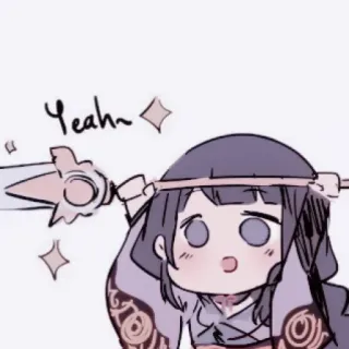 🫐 Raiden Shogun Genshin Impact Yeah~ Anime, Jeu vidéo, Mignon, Genshin Impact, Raiden Shogun whatsapp sticker