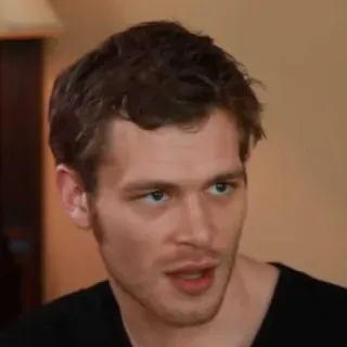 📰 Klaus Mikaelson The Vampire Diaries homme, visage, personne, portrait, acteur, Klaus Mikaelson telegram sticker
