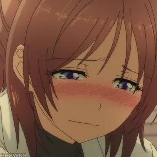 🧪 动漫, 哭, 伤心, 女孩, 情绪化 telegram sticker