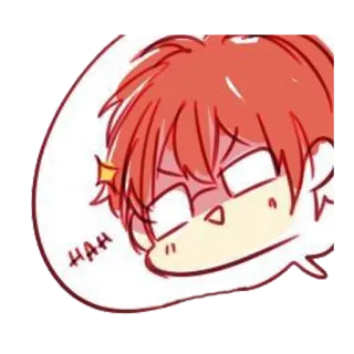 😈 HAH cartoon, anime, character, emotion, funny, sticker telegram sticker