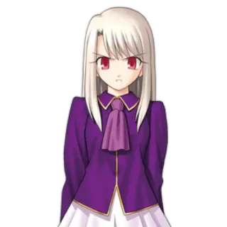 👿 Illyasviel von Einzbern Fate/stay night Аниме, Персонаж, Злой, Илиясвиль, Fate telegram sticker