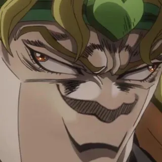 😏 Dio Brando JoJo's Bizarre Adventure Dio, Dio Brando, Jojo's Bizarre Adventure, Mangá, Anime, Vilão, Arrogante telegram sticker