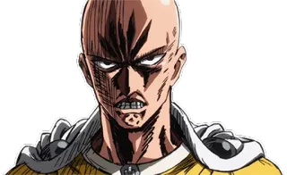 😐 Saitama One-Punch Man anime, character, manga, one punch man, saitama telegram sticker