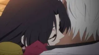 ❤️ Anime, Beijo, Romance, Amor, Casal telegram sticker