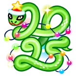 🎁 23 serpent, noël, lumières, étoile, fêtes, mignon whatsapp sticker