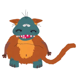 😇 monster, cartoon, animal, funny telegram sticker