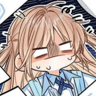 🧸 Anime, Manga, Personnage, Expression, Mignon, Art, Autocollant telegram sticker