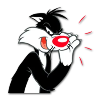 😼 Sylvester the Cat Looney Tunes cartoon cat, looney tunes, sylvester, angry telegram sticker