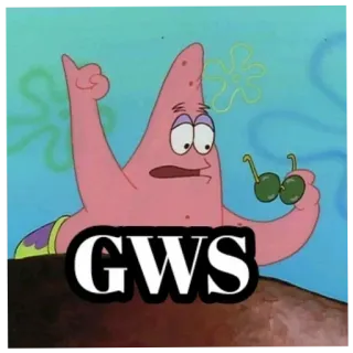 😉 Patrick Star Spongebob Squarepants GWS Spongebob, Patrick Stella, Cartone animato, Meme, Divertente, Nickelodeon telegram sticker