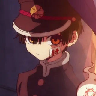 🕊 Hanako-kun Toilet-bound Hanako-kun anime, manga, ghost, supernatural, school, student telegram sticker