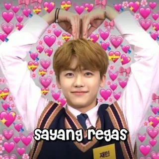 🤡 sayang regas kpop, любовь, сердечки, знаменитость, айдол, джемин telegram sticker