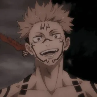 🍷 Ryomen Sukuna Jujutsu Kaisen anime, jujutsu kaisen, ryomen sukuna, sukuna, Fluchgeist, manga whatsapp sticker