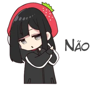 🙅‍♂️ Não Anime, Manga, Fresa, Lindo, Chica, No whatsapp sticker