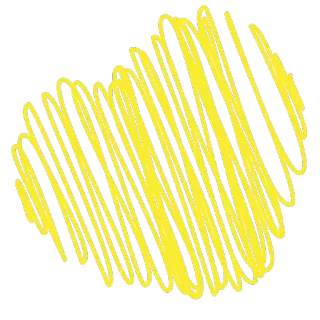 ♥ żółty, bazgroł, kształt, abstrakcja whatsapp sticker