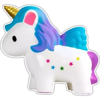 🦄 unicorno, carino, adesivo, animale, fantasy, stelle whatsapp sticker