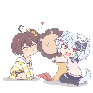 😘 Anime, Fofo, Amigos, Kawaii, Desenho animado telegram sticker