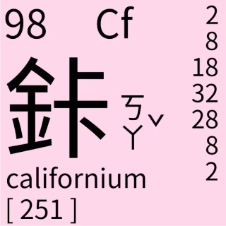🇹🇼 Cf californium Wissenschaft, Element, Californium, Periodensystem, Chemie telegram sticker