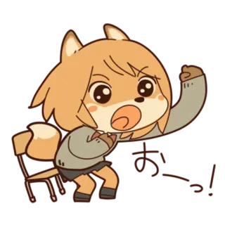 🤟 Animé, Dessin animé, En colère, Mignon, Fanart telegram sticker