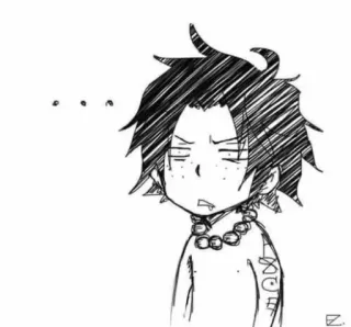 🗿 Portgas D. Ace One Piece Anime, One Piece, Portgas D. Ace, Ace, Sticker telegram sticker