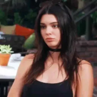 😐 Kendall Jenner Modella, Celebrità, Donna, Persona, Bruna, TV telegram sticker
