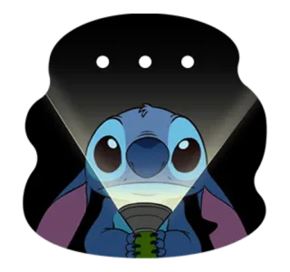 😐 Stitch cartone animato, Disney, Lilo e Stitch, carino, torcia telegram sticker